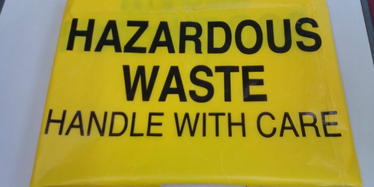 Hazardous Waste Yellow Plastic Bag, Hazardous Waste Yellow Plastic