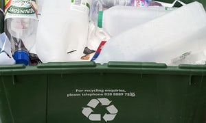 Residential recycling box, London
